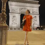 Erin in Paris Arc de Triomphe