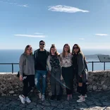 Participants posing for a picture in France 