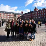 Participants pose in the heart of Madrid