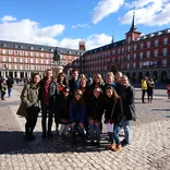 Participants pose in the heart of Madrid
