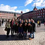Participants pose in the heart of Madrid