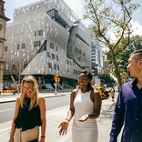 MBA students outside the New York rotation center