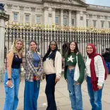 AIFS Abroad students at Buckingham Palace in London, England