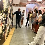 AIFS Abroad students on a tour of a medical facility in Barcelona