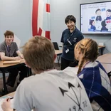 EF students practicing for their Japanese language exam