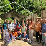 school group doing community service in Puerto Rico