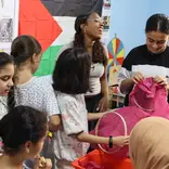 Students volunteering in classroom in Morocco