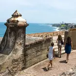 Bridge in Puerto Rico by the coast