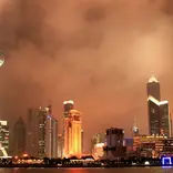 Night time Shanghai skyline