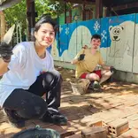 Volunteers in Cambodia with IVHQ