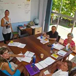 Spanish group classes on the beach, samara costa rica