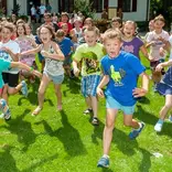 The enthusiastic students at the English language camp!