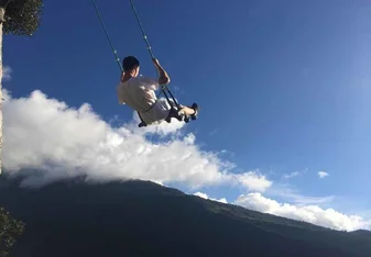 Swinging in mountains of Ecuador!