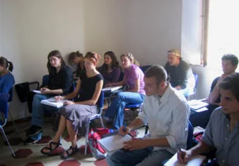 IES Abroad classroom in Sienna, Italy