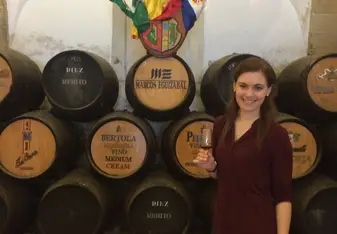 Visiting a winery in Jerez (nearby town)