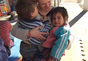 a sunny day at the community center