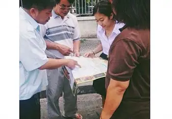Looking at a map of Chiang Mai