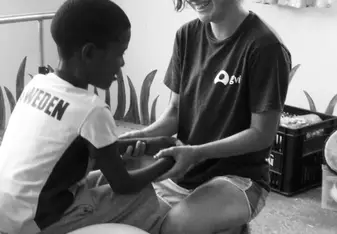 Working with children in South Africa