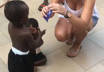 we bought all 145 orphans an ice cream