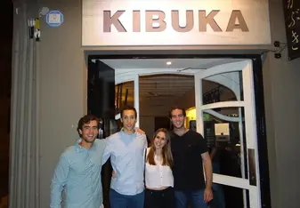 Dinner with Anna, Paco, her boyfriend, and my little brother, Andres