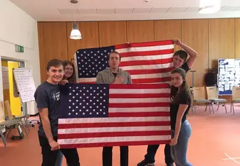 CIEE exchange students at the seminar in Wiesbaden