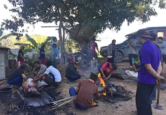 Village wedding feast