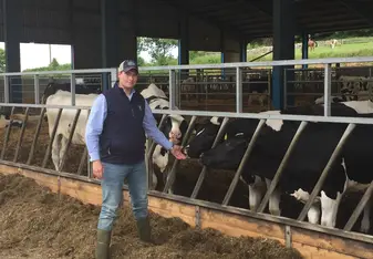 This was a picture of a dairy in Scotland that I had the opportunity to see if they were following standards