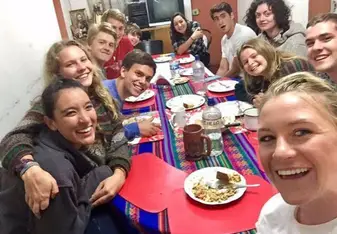 homestay friends, volunteers, Cusco