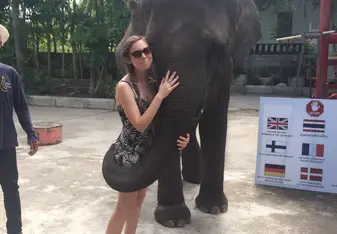 Meeting an Elephant during the Orientation Week