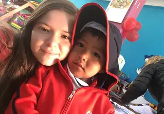 With the kids
