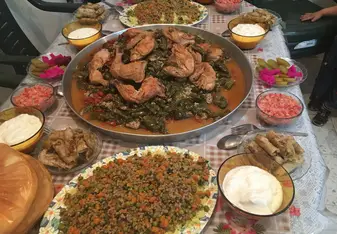 Dinner at my teacher Ibrahim's house