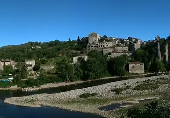 Panorama of Balazuc village