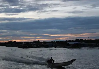 Sunset from the Floating Villages of Prek Toal