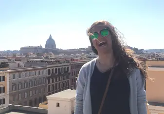 Prati Neighborhood with a glimpse of St. Peter's Dome