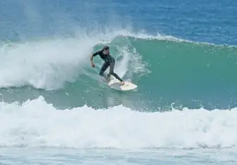 man surfing