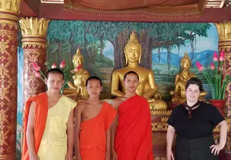 Me & my students at Sakaem Temple