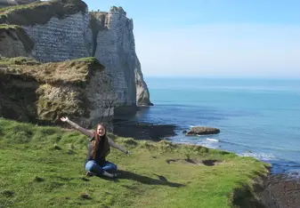 the cliffs of Etretat