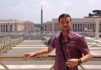 man at Vatican in Rome