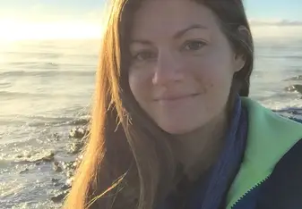 Enjoying the sun and waves 