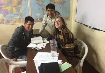 A photo from the English class