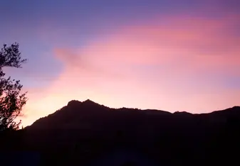 Beautiful sunset in the 