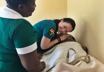 Shadowing a midwife