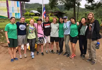 young volunteers in Thailand