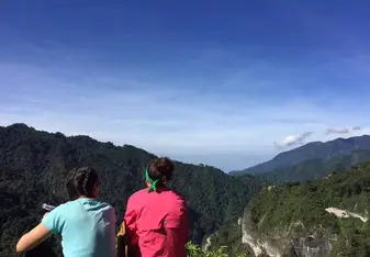 Program leader, Christine, and myself taking a break during our highland trek