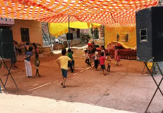 Stumbled upon a dance party one day.