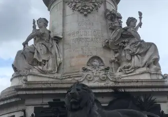 Monument where Parisians will peacefully protest