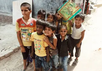 The kite boys brightened my day on walks to the orphanage.