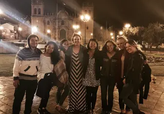 The crew at Plaza de Armas