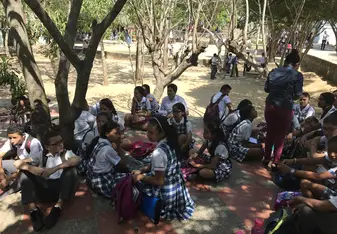 Outside classes in my school