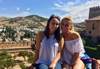 Me and a friend during CIEE weekend trip to Granada 
